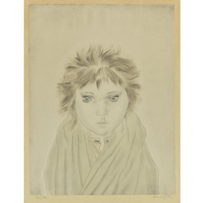A girl whose eyes are blue (1929) – Tsuguharu Foujita Tablo