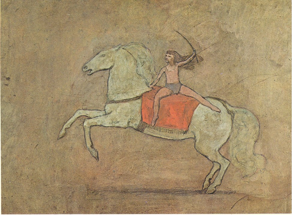 A horsewoman (1905) - Pablo Picasso Tablo