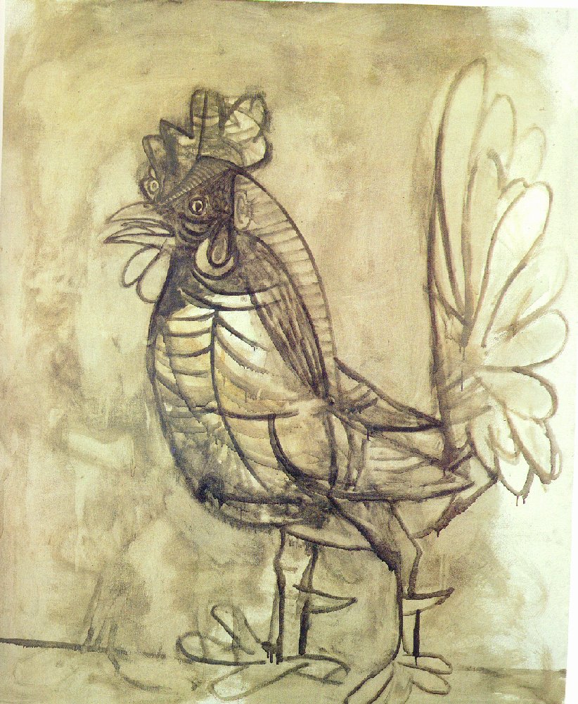A rooster (1938) - Pablo Picasso Tablo