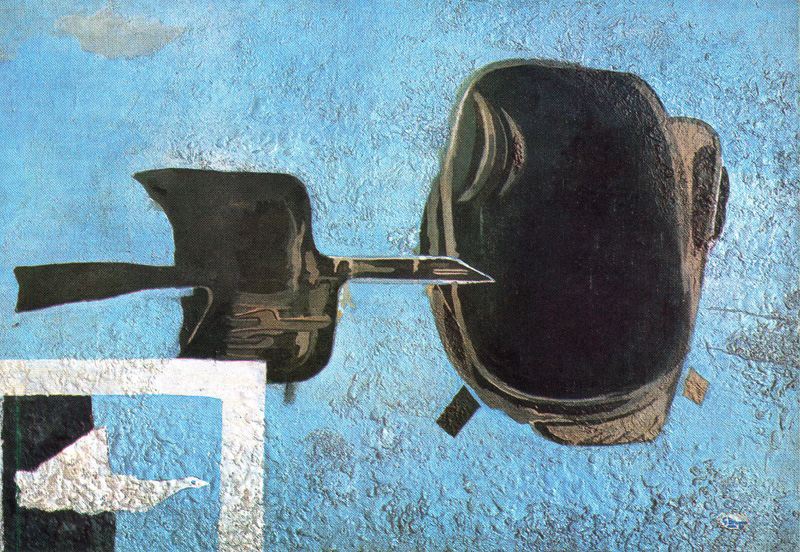 A winging (1955) - Georges Braque Tablo
