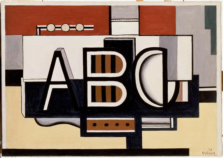 A.B.C. (1927) - Fernand Léger Tablo
