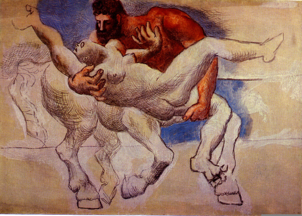 Abduction (Nessus and Deianeira) (1920) - Pablo Picasso Tablo