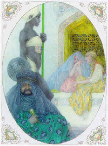 Abduction from the Seraglio – Heinrich Lefler Tablo