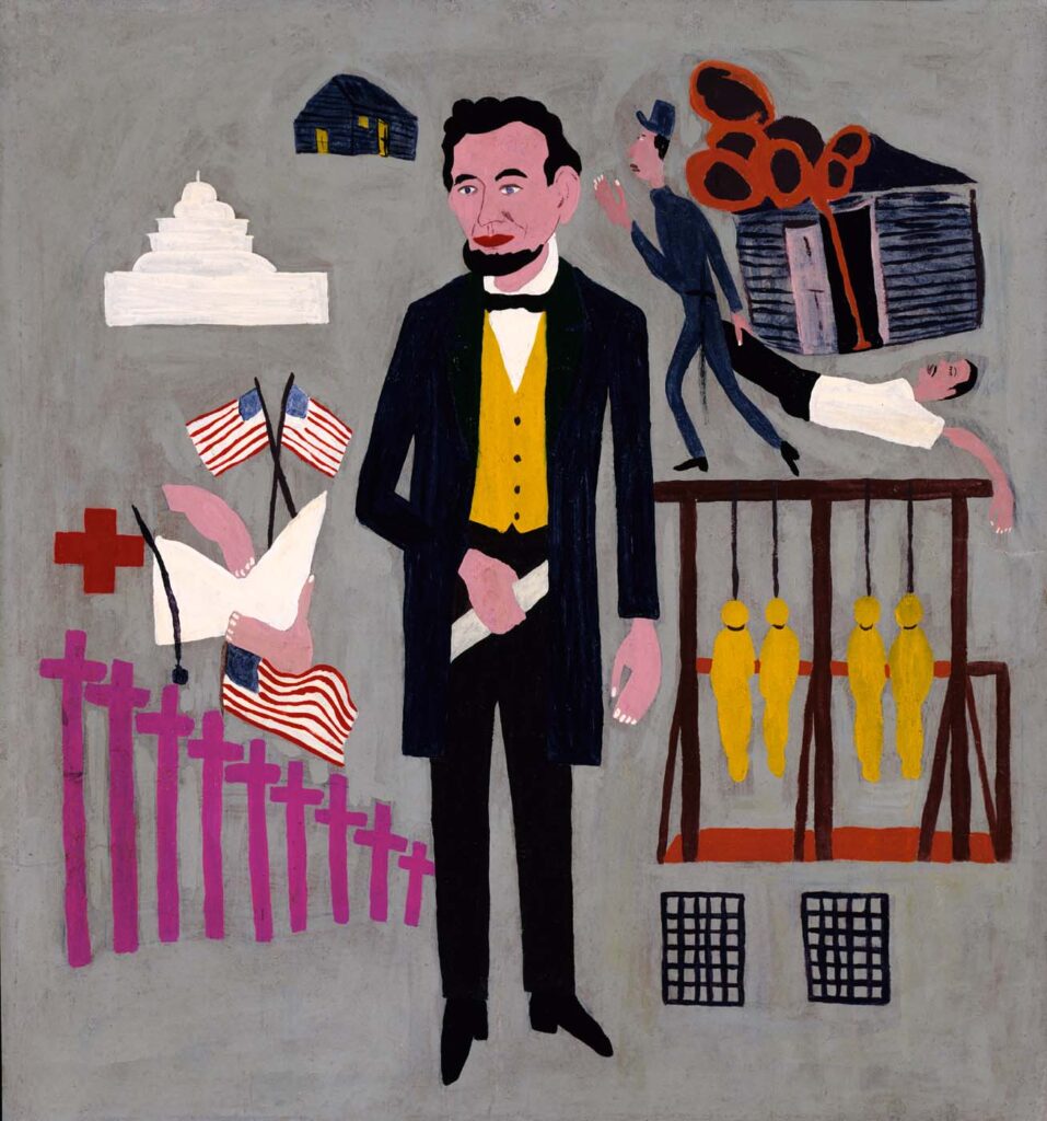 Abraham Lincoln (1945) - William H. Johnson Tablo