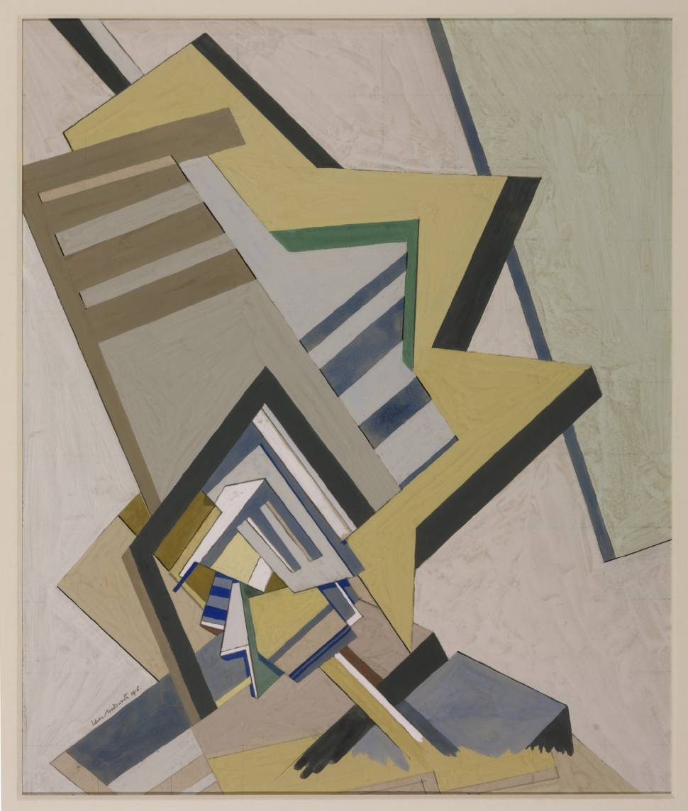 Abstract Composition (1915) - Edward Wadsworth Tablo