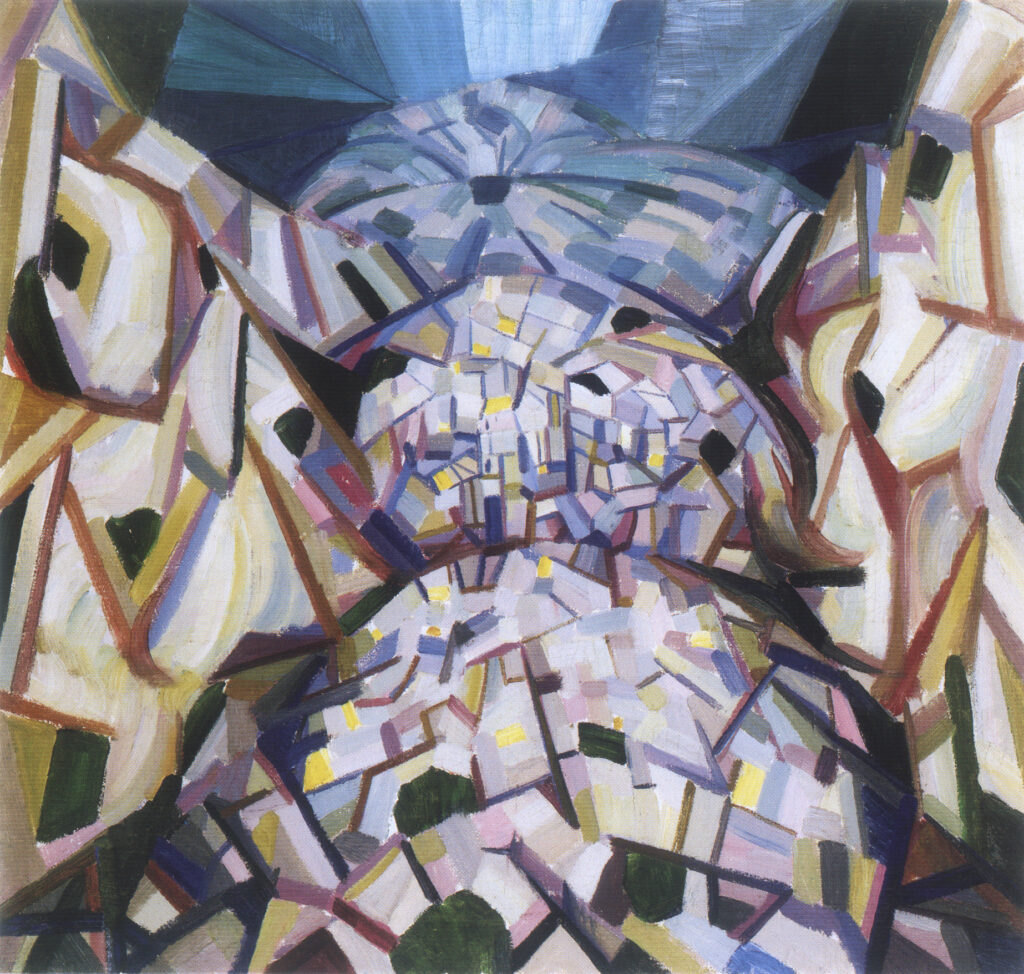 Abstract Landscape (1915) - Oleksandr Bogomazov Tablo