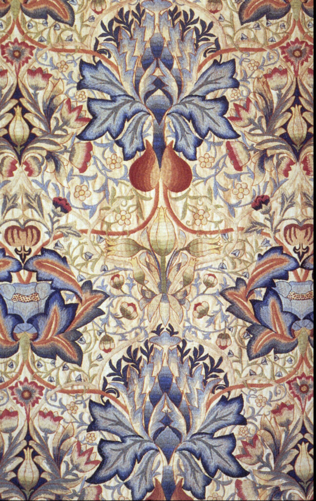 Acanthus embroidered panel (1890) - William Morris Tablo