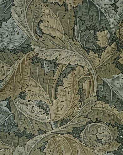 Acanthus wallpaper (1875) – William Morris Tablo