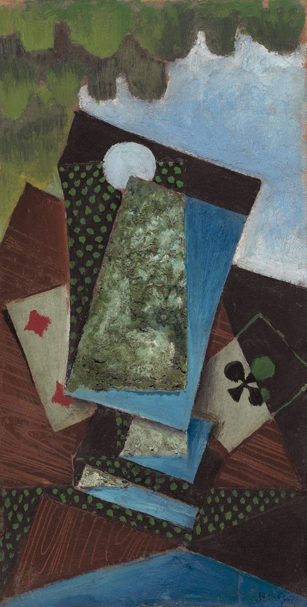 Ace of Clubs and Four of Diamonds (1912) - Juan Gris Tablo