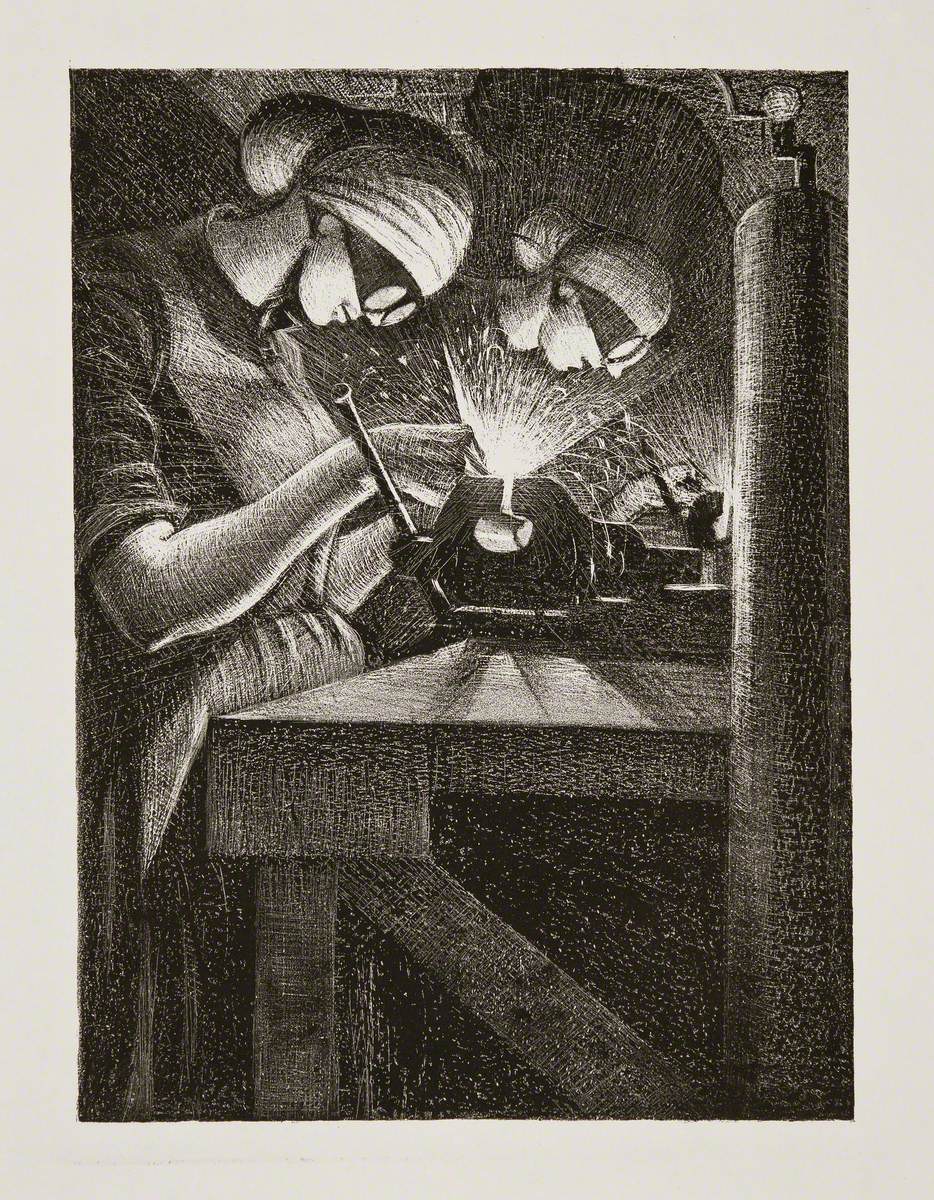 Acetylene Welder (1917) - C. R. W. Nevinson Tablo