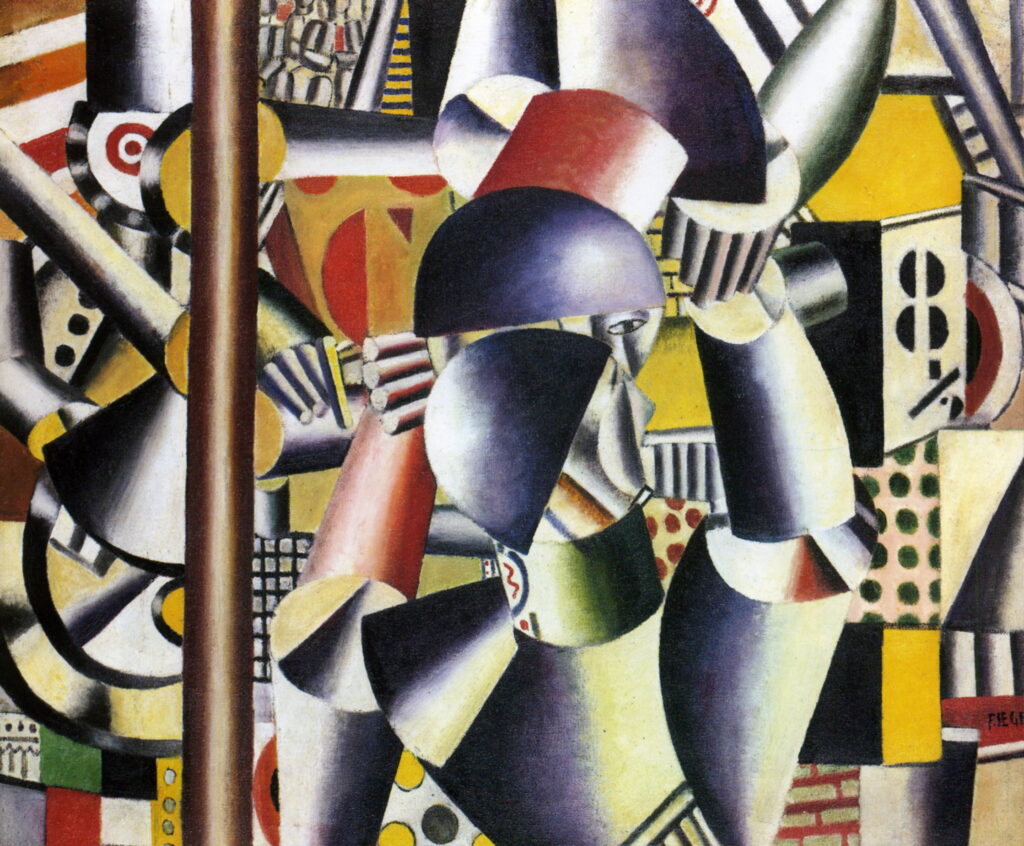 Acrobats in the circus (1918) - Fernand Léger Tablo