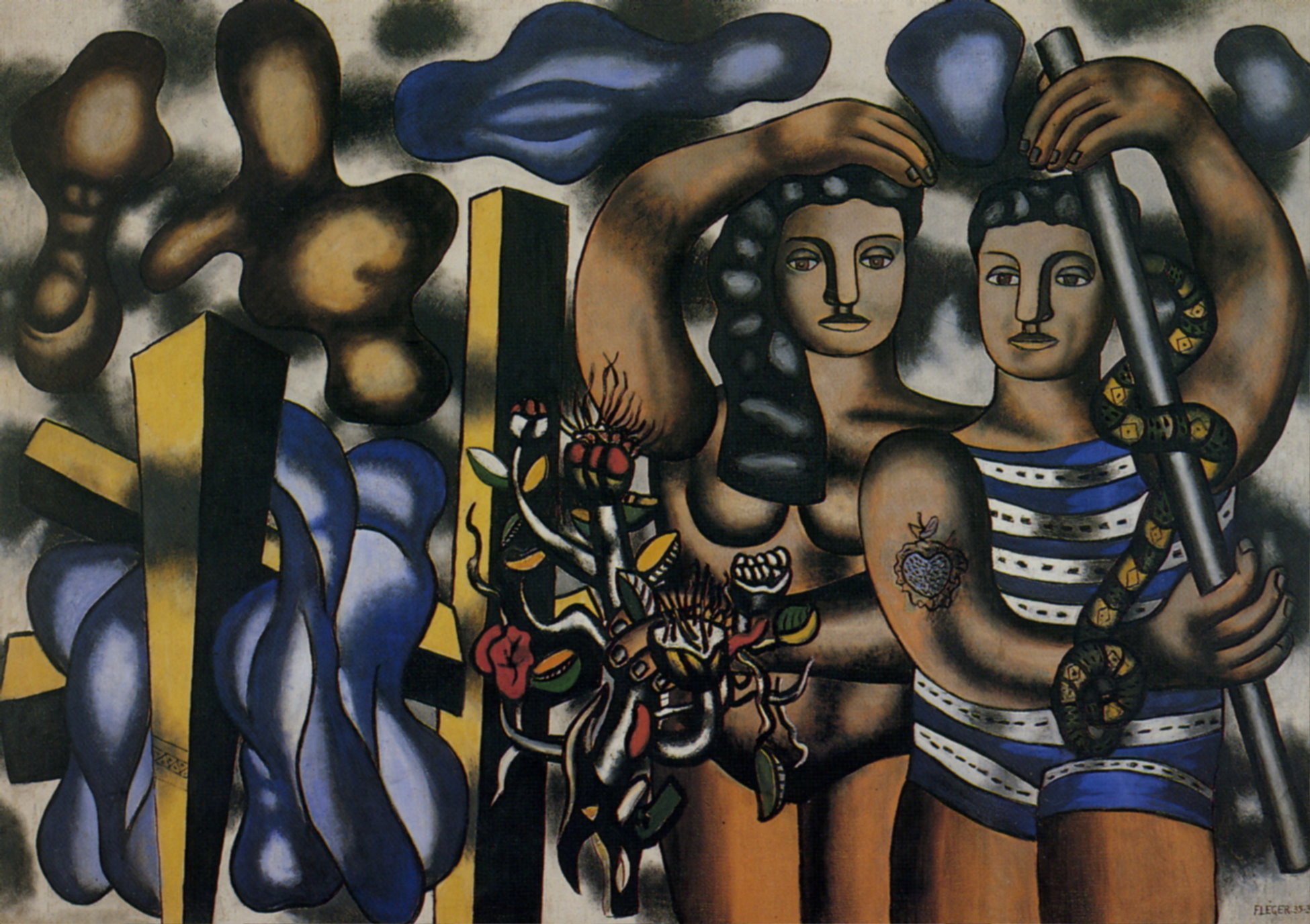 Adam and Eve (1935) - Fernand Léger Tablo