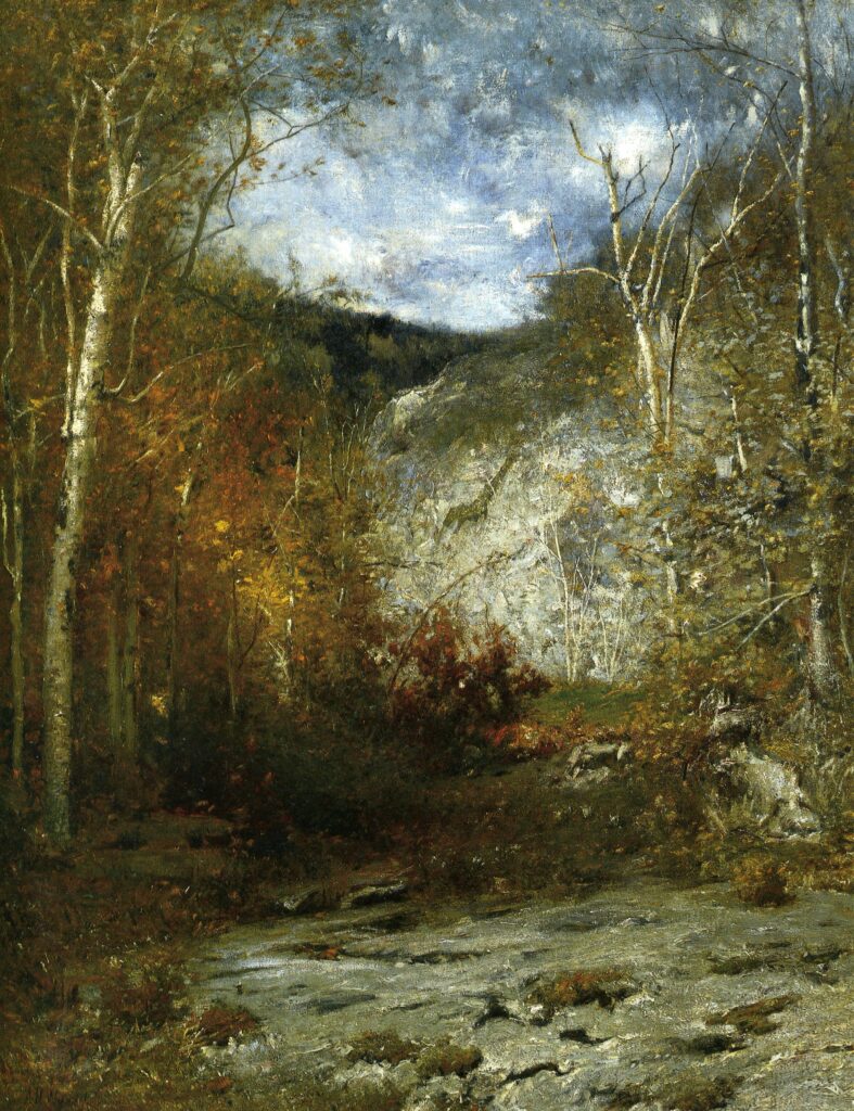 Adirondack Ledge and Rocky Ledge, Adirondacks (1888) - Alexander Helwig Wyant Tablo