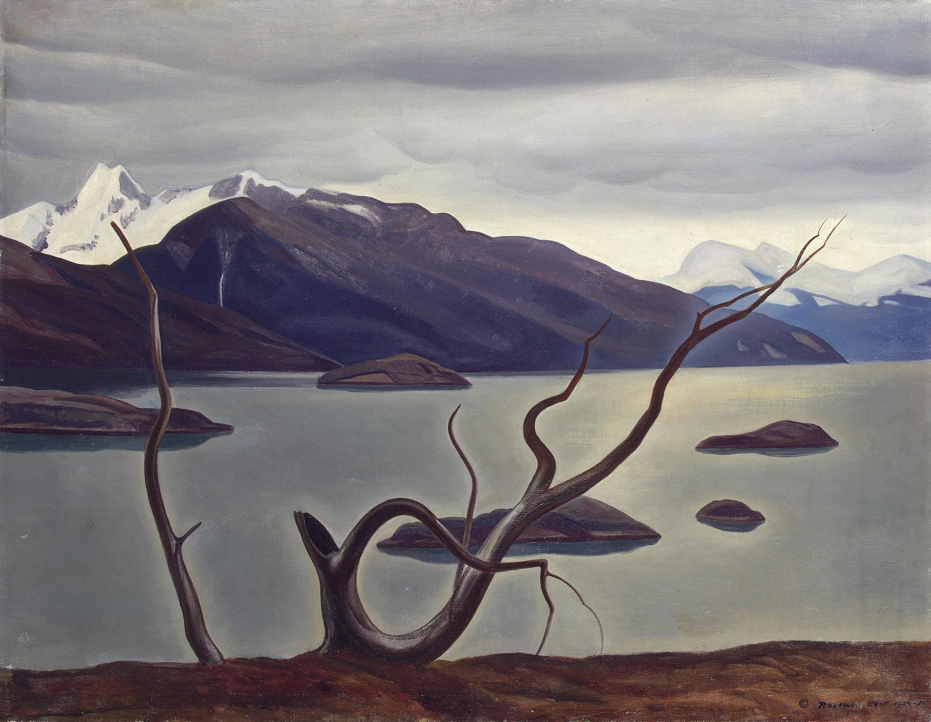 Admiralty Sound, Tierra Del Fuego (1925) - Rockwell Kent Tablo