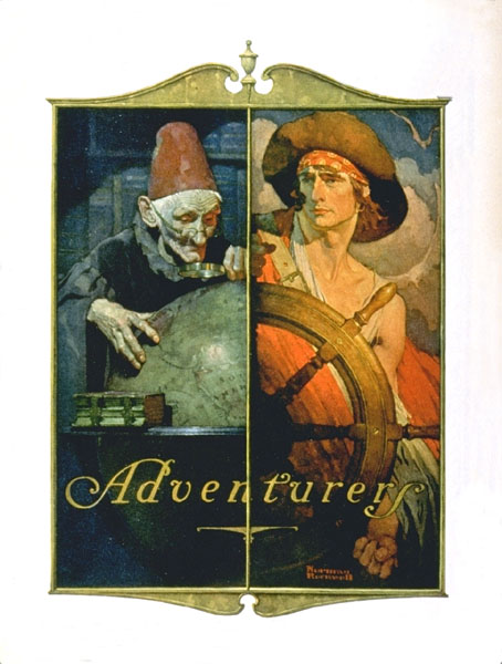 Adventure (1928) - Norman Rockwell Tablo