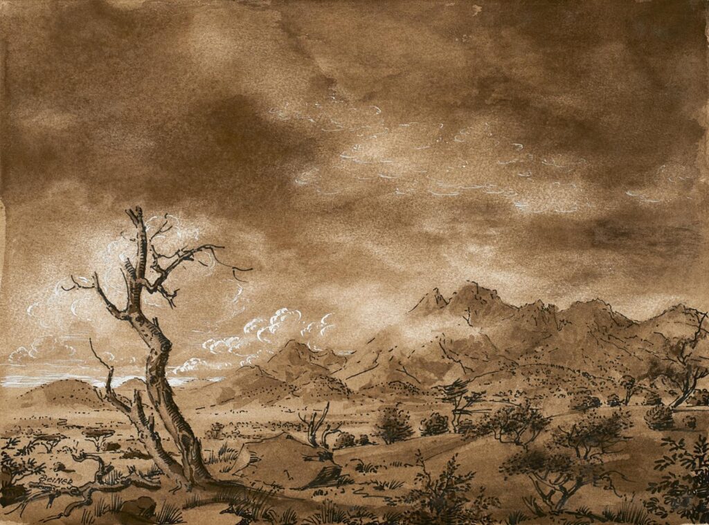 African Landscape - Werner Peiner Tablo