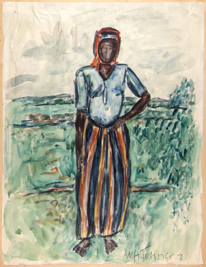 African Woman Study in Tunis (1932) – William H. Johnson Tablo