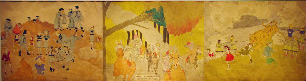 After Osmondonson they are rescued - Henry Darger Tablo