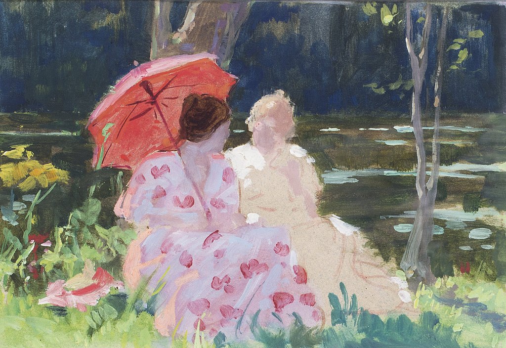 After the bath (1900) – Ludovic Alleaume Tablo