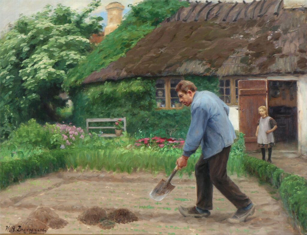 Afternoon Work (1918) - Hans Andersen Brendekilde Tablo