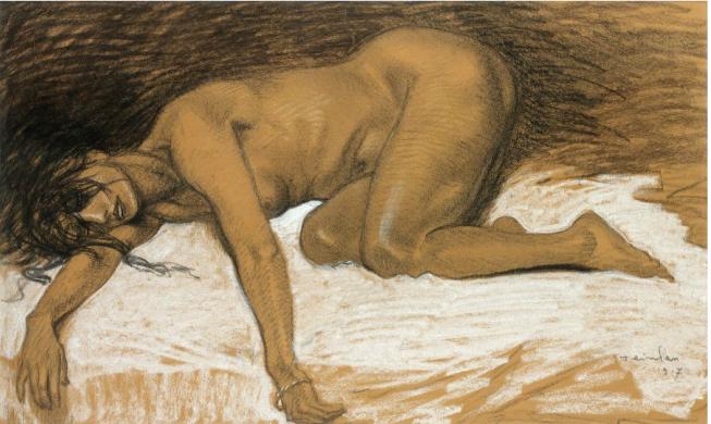 Aicha (1917) – Théophile Steinlen Tablo