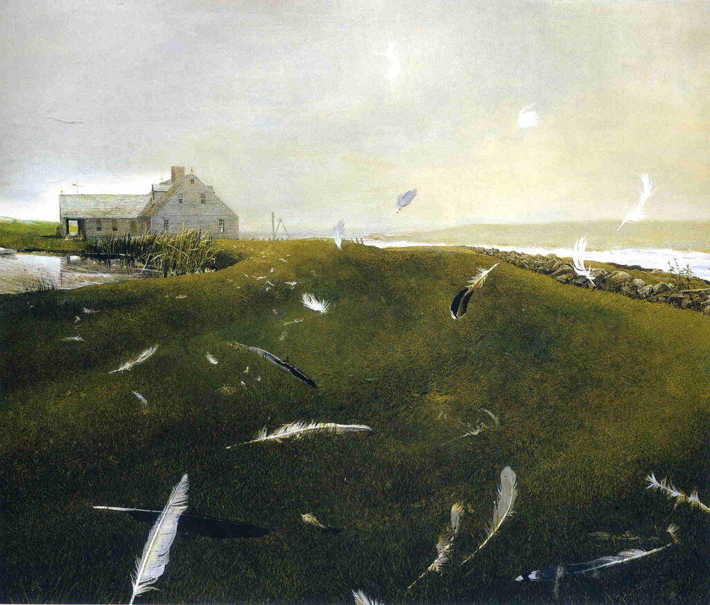 Airborne - Andrew Wyeth Tablo