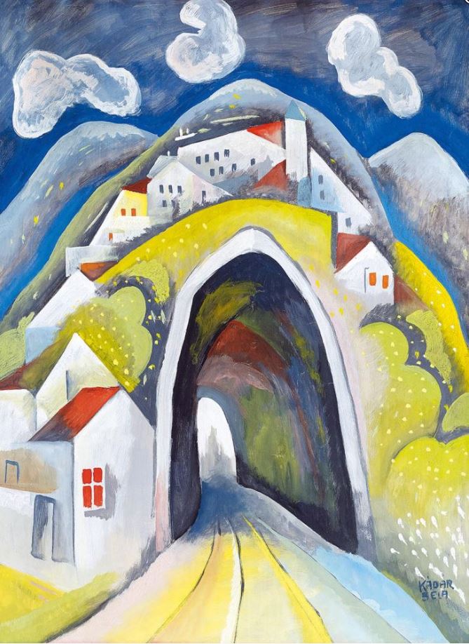 Alagút (1920) - Béla Kádár Tablo