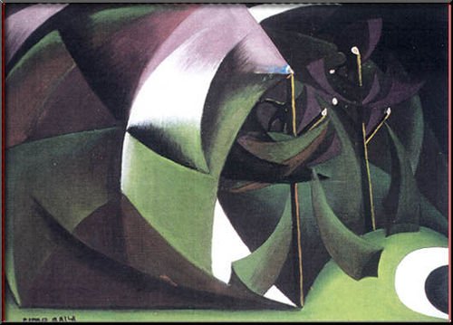 Alberi Mutilati (1918) – Giacomo Balla Tablo