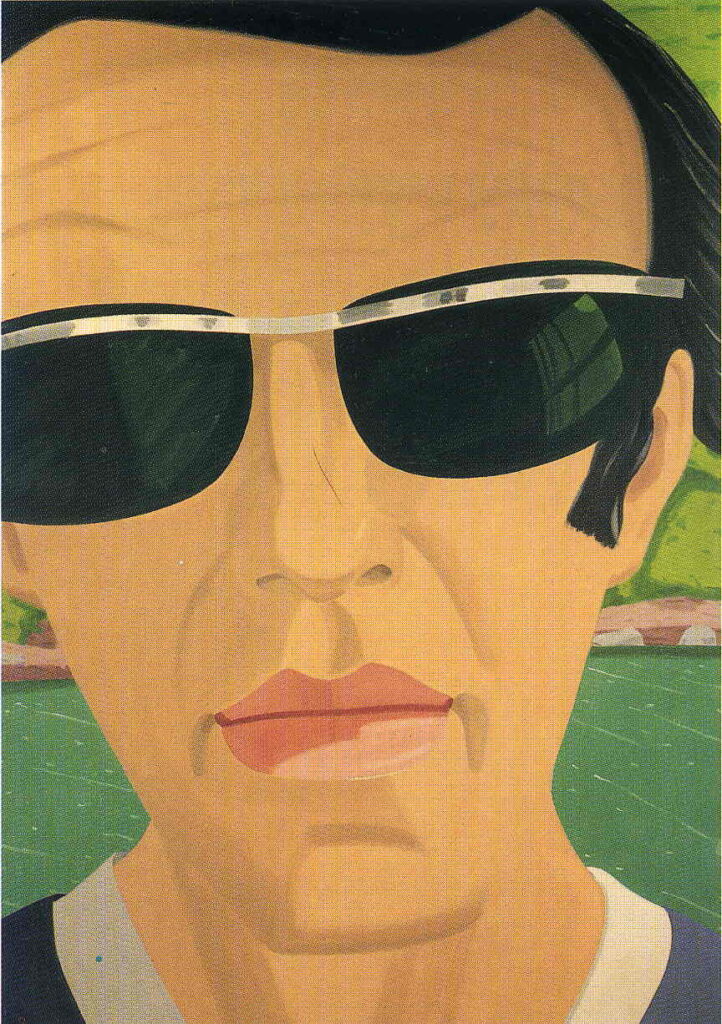 Alex Katz. Self Portrait with Sunglasses - Alex Katz Tablo