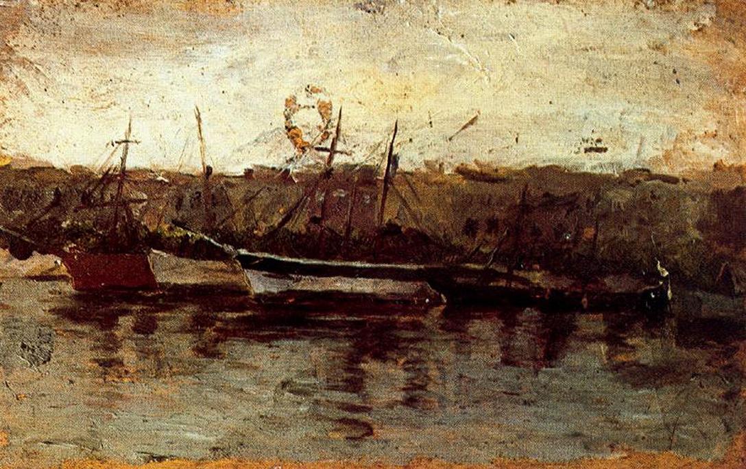 Alicante, view of boats (1895) - Pablo Picasso Tablo