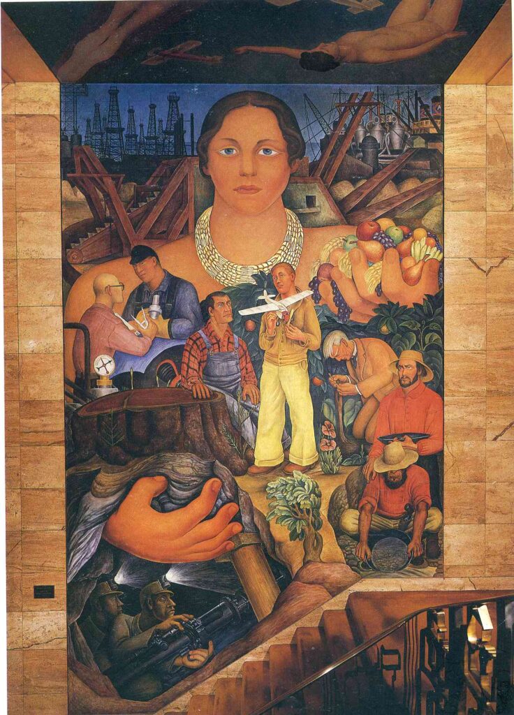 Allegory of California (1930) - Diego Rivera Tablo