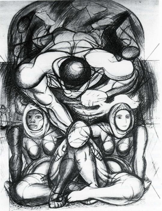 Allegory of Racial Equality (1943) – David Alfaro Siqueiros Tablo
