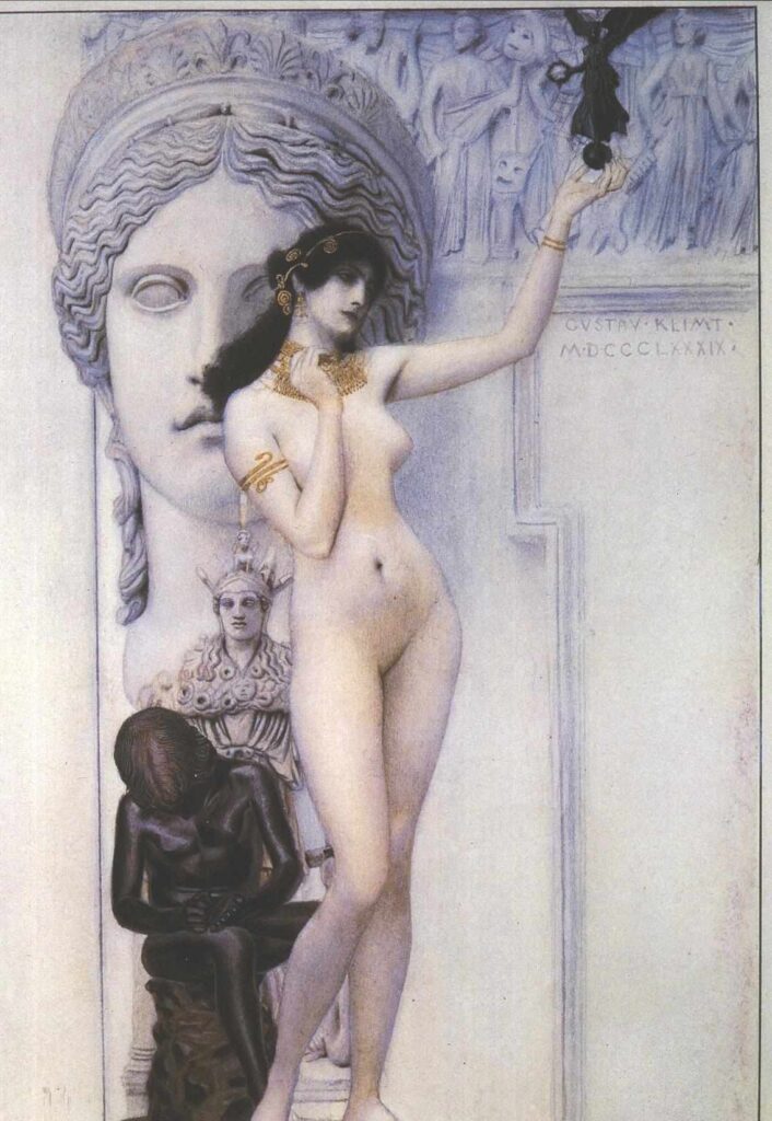 Allegory of Sculpture (1889) - Gustav Klimt Tablo