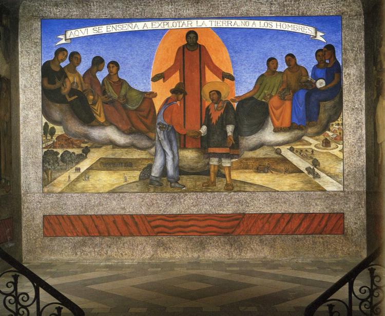 Alliance of the Peasant and the Industrial Worker (1924) – Diego Rivera Tablo