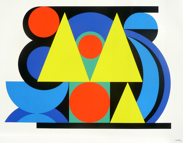 Alphabet Plastique II (1950) - Auguste Herbin Tablo