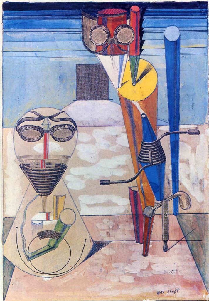 Ambiguous Figures (1 copper plate, 1 zinc plate, 1 rubber cloth...) (1919) - Max Ernst Tablo