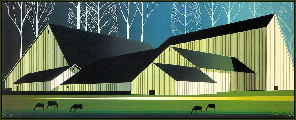 American Barns - Eyvind Earle Tablo