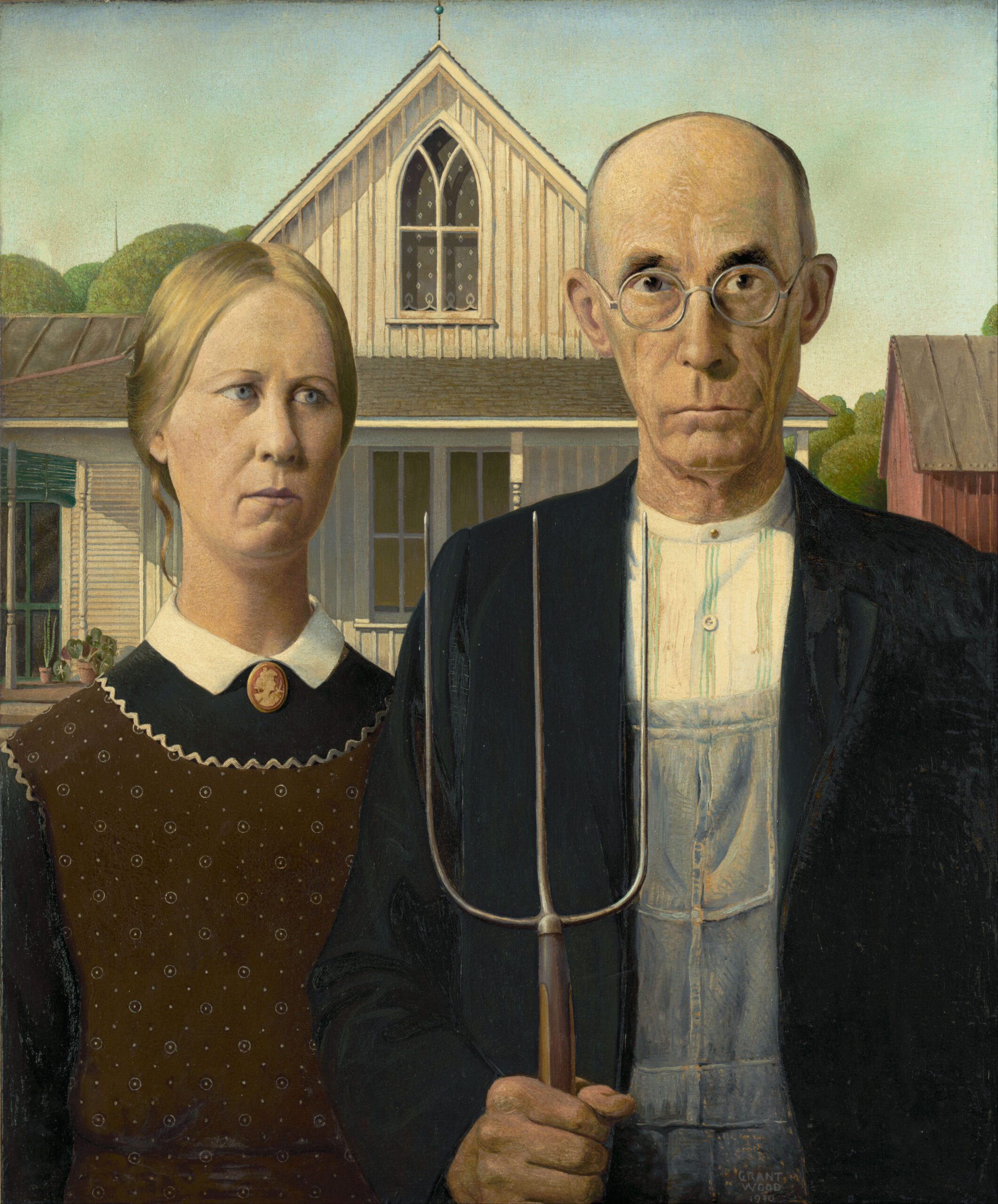 American Gothic (1930) - Grant Wood Tablo