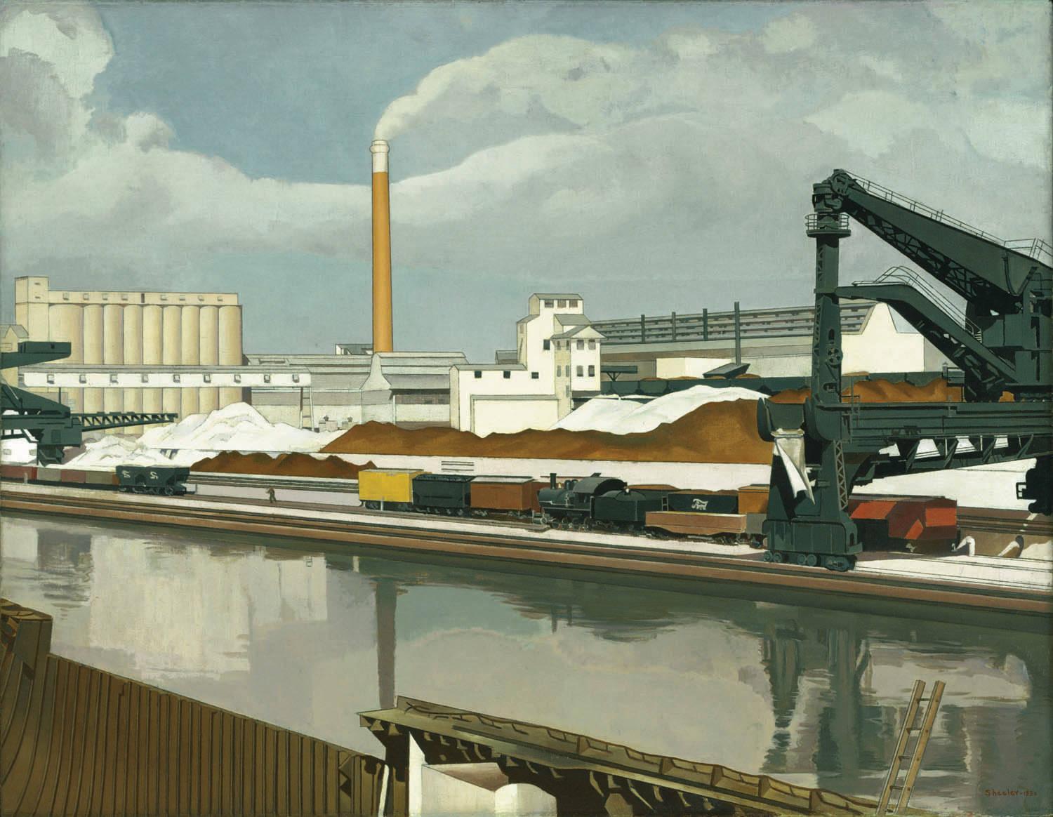 American Landscape (1930) - Charles Sheeler Tablo