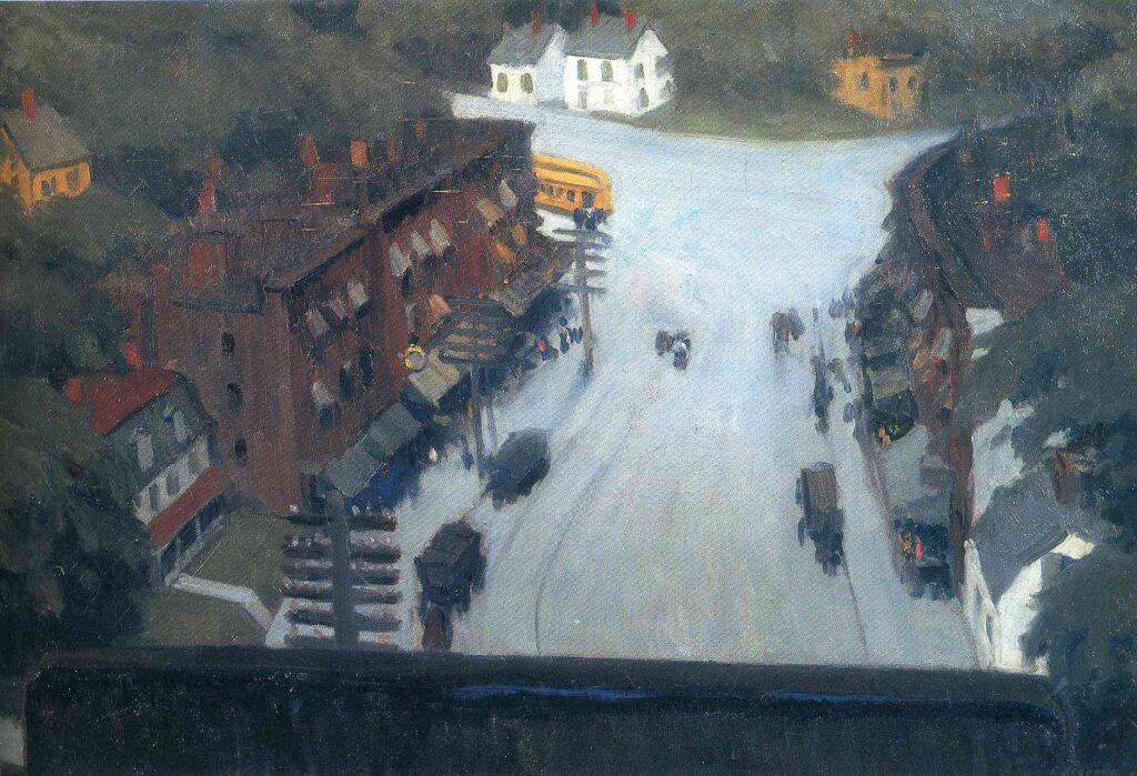 American Village (1912) - Edward Hopper Tablo