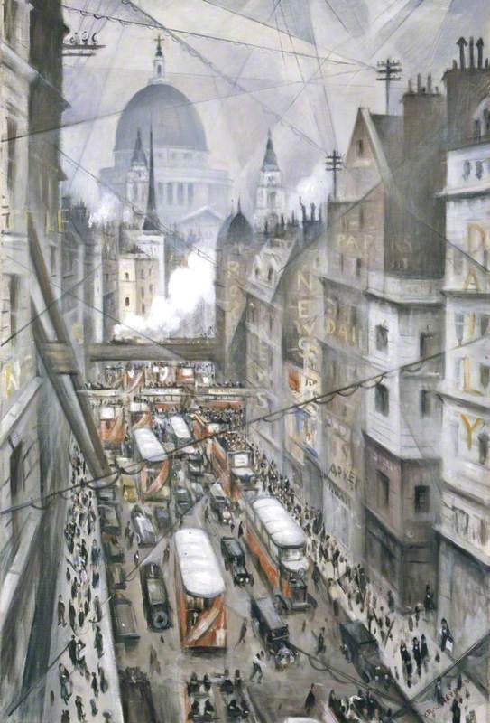 Amongst the Nerves of the World (1930) - C. R. W. Nevinson Tablo