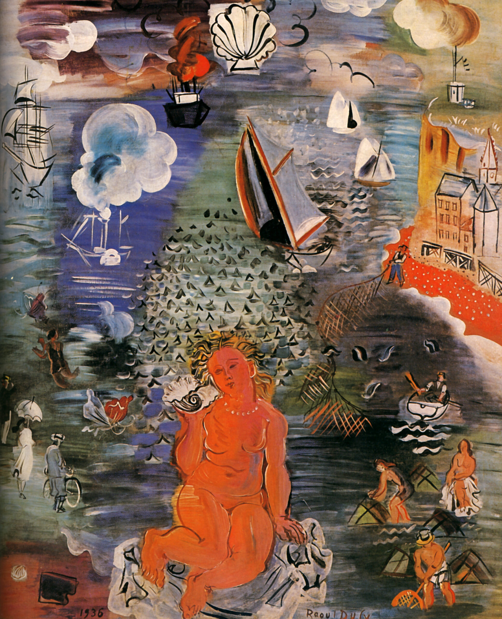 Amphitrite (1936) - Raoul Dufy Tablo