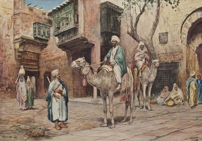 An Arab Courtyard - Haddon Sundblom Tablo