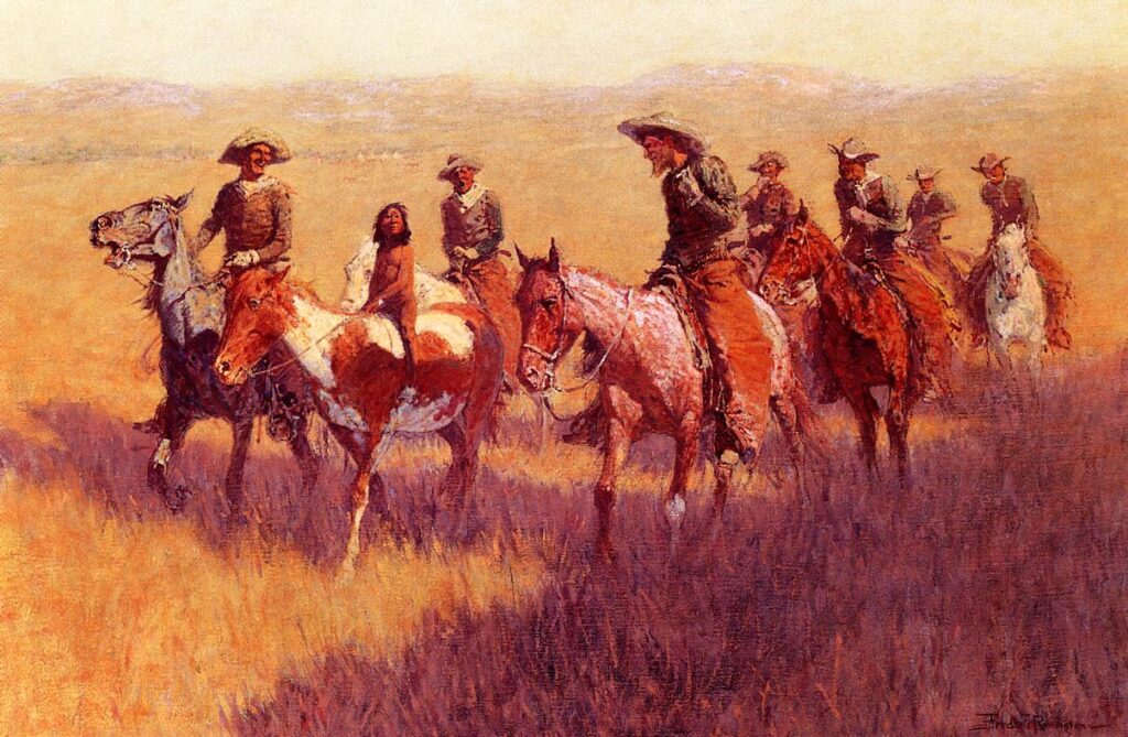 An Assault on His Dignity (1906) - Frederic Remington Tablo