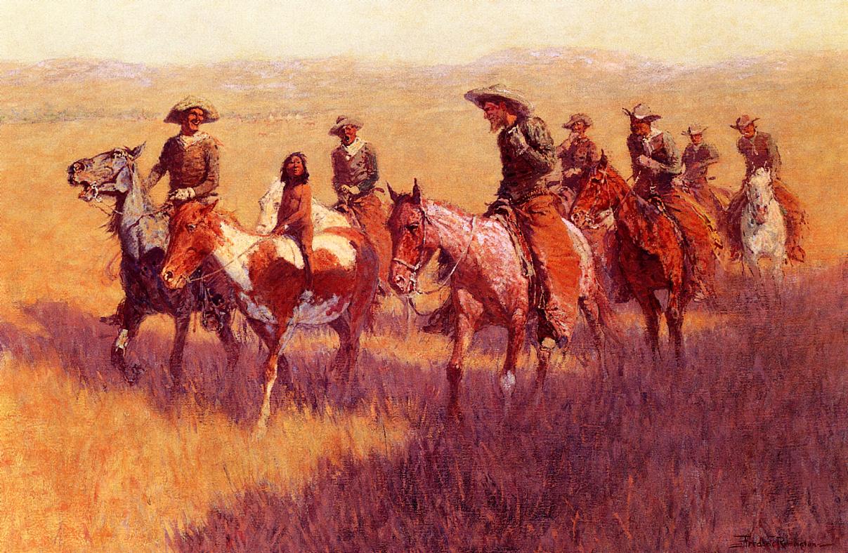 An Assault on His Dignity (1906) - Frederic Remington Tablo