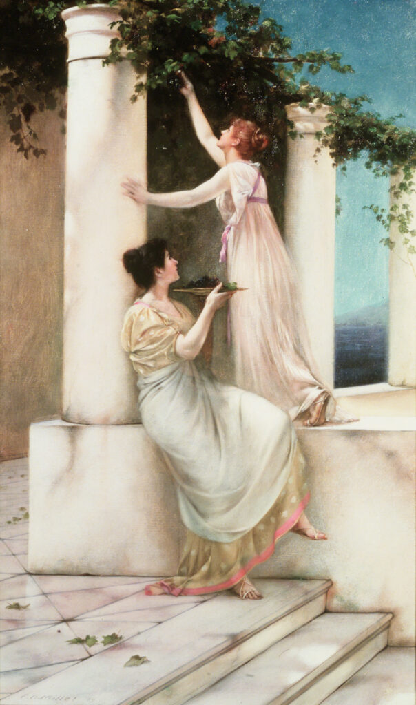 An Autumn Idyll (1892) - Francis Davis Millet Tablo