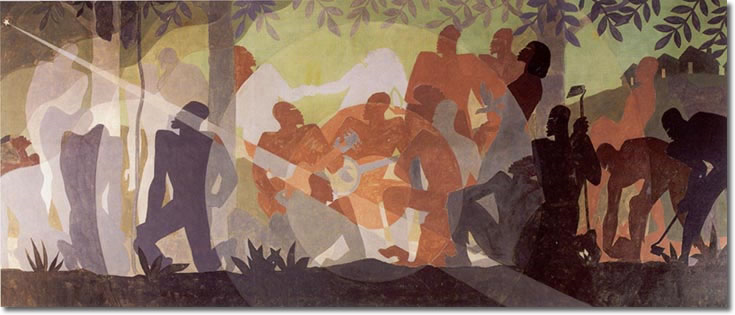 An Idyll of the Deep South (1934) – Aaron Douglas Tablo
