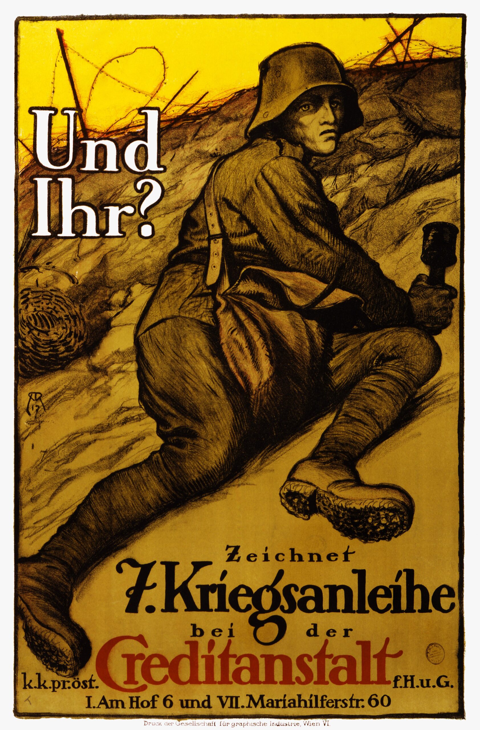 And you (War Bonds) (1917) - Alfred Roller Tablo