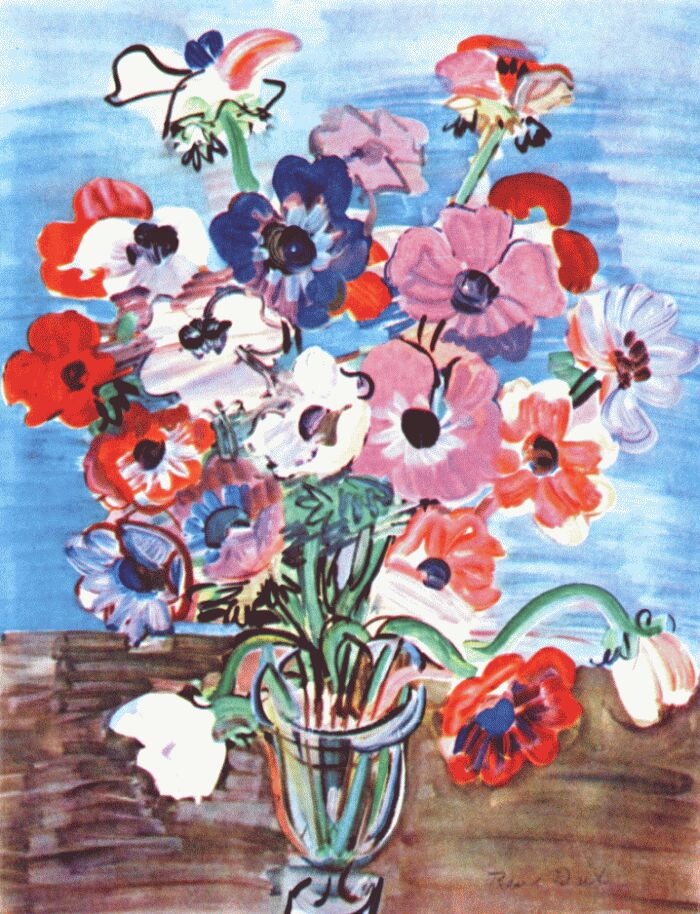 Anemones (1937) - Raoul Dufy Tablo