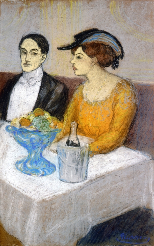 Angel Fernandez de Soto and his Friend (1903) - Pablo Picasso Tablo